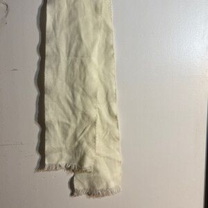 Cream Fringed Scarf